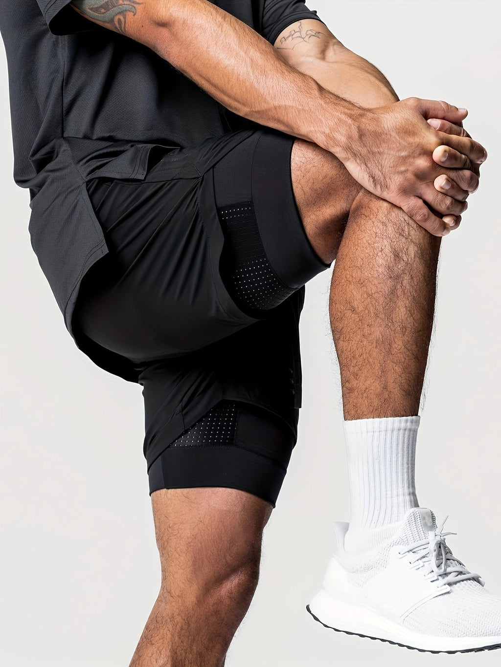 Men's 2-in-1 gym shorts – colour option