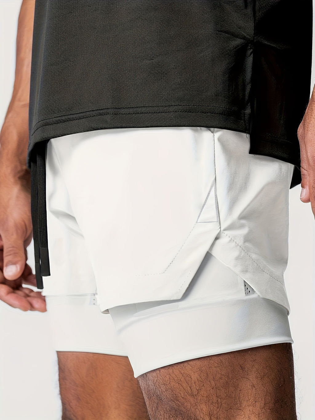 Men's 2-in-1 gym shorts – colour option