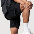 Men's 2-in-1 gym shorts – colour option