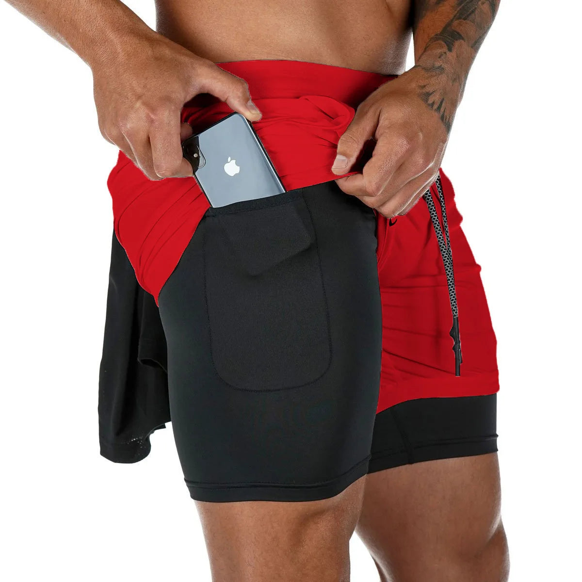 Men's Camo & Solid Running Shorts