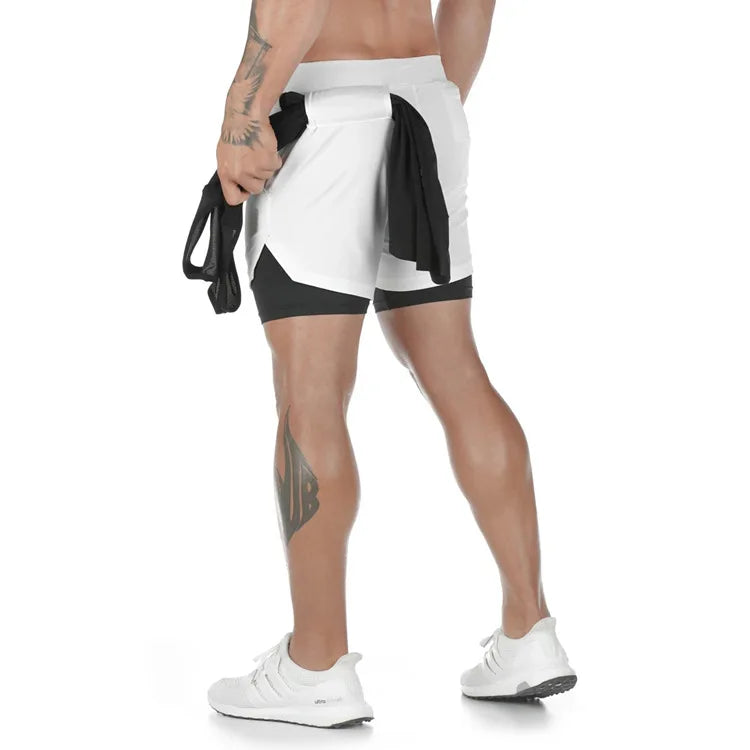 Men's Camo & Solid Running Shorts