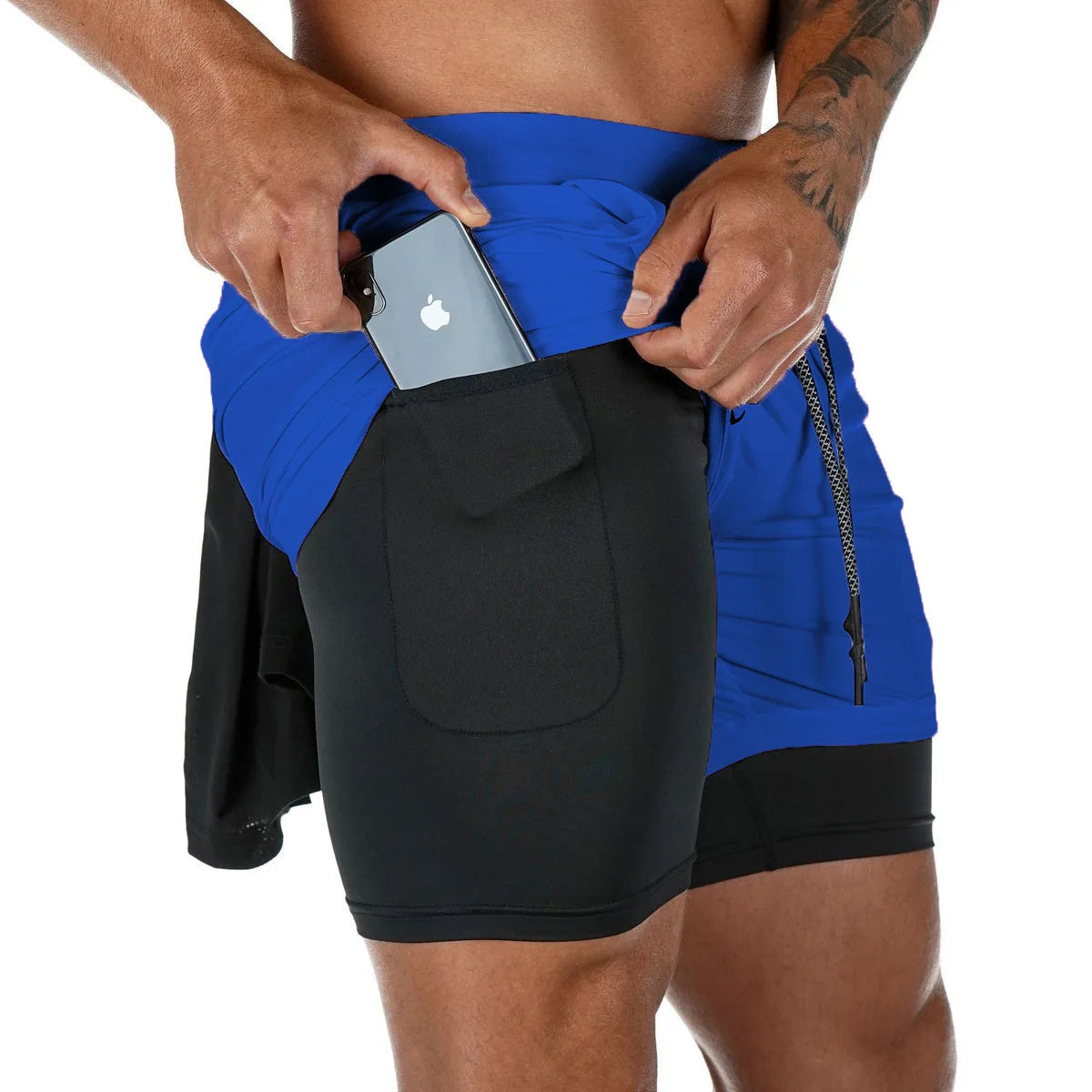 Men's Camo & Solid Running Shorts