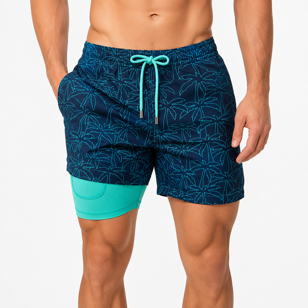 Men's compression-lined swim shorts – colour option