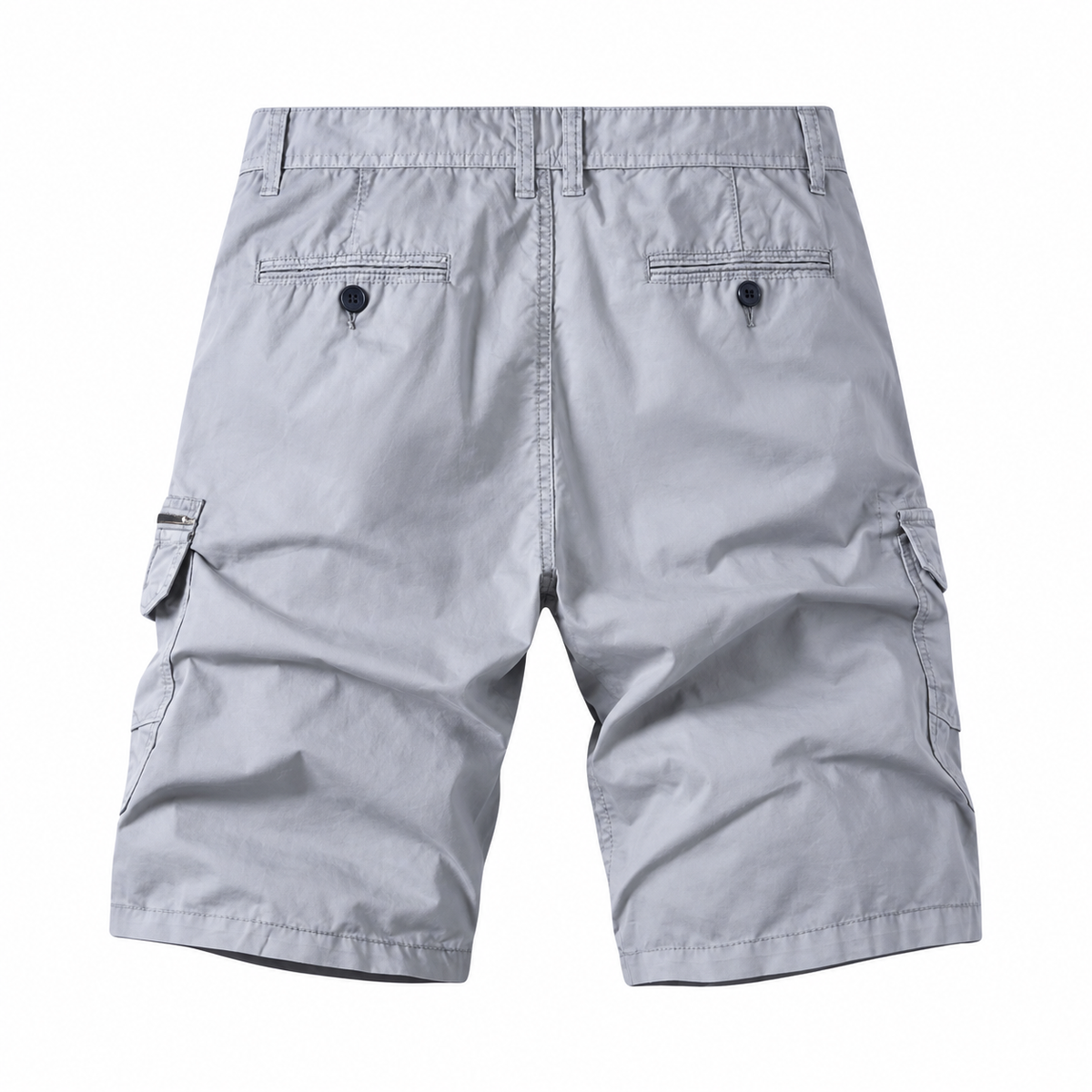 Men's cotton long cargo shorts – colour option