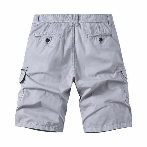 Men's cotton long cargo shorts – colour option