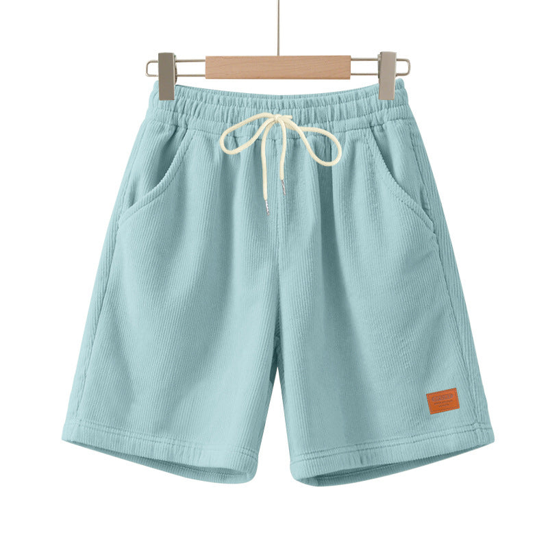 Men's Cotton-Blend Bermuda Shorts with Drawstring Waist