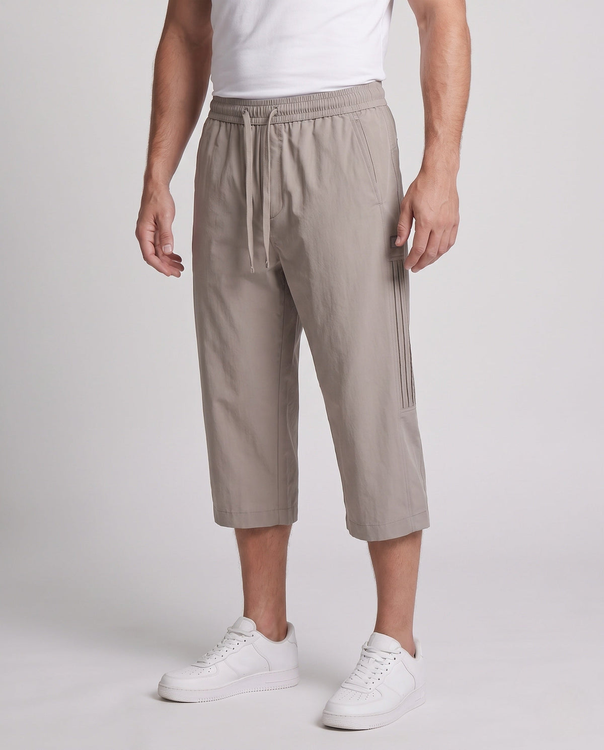 Men's cotton-blend casual shorts – colour option