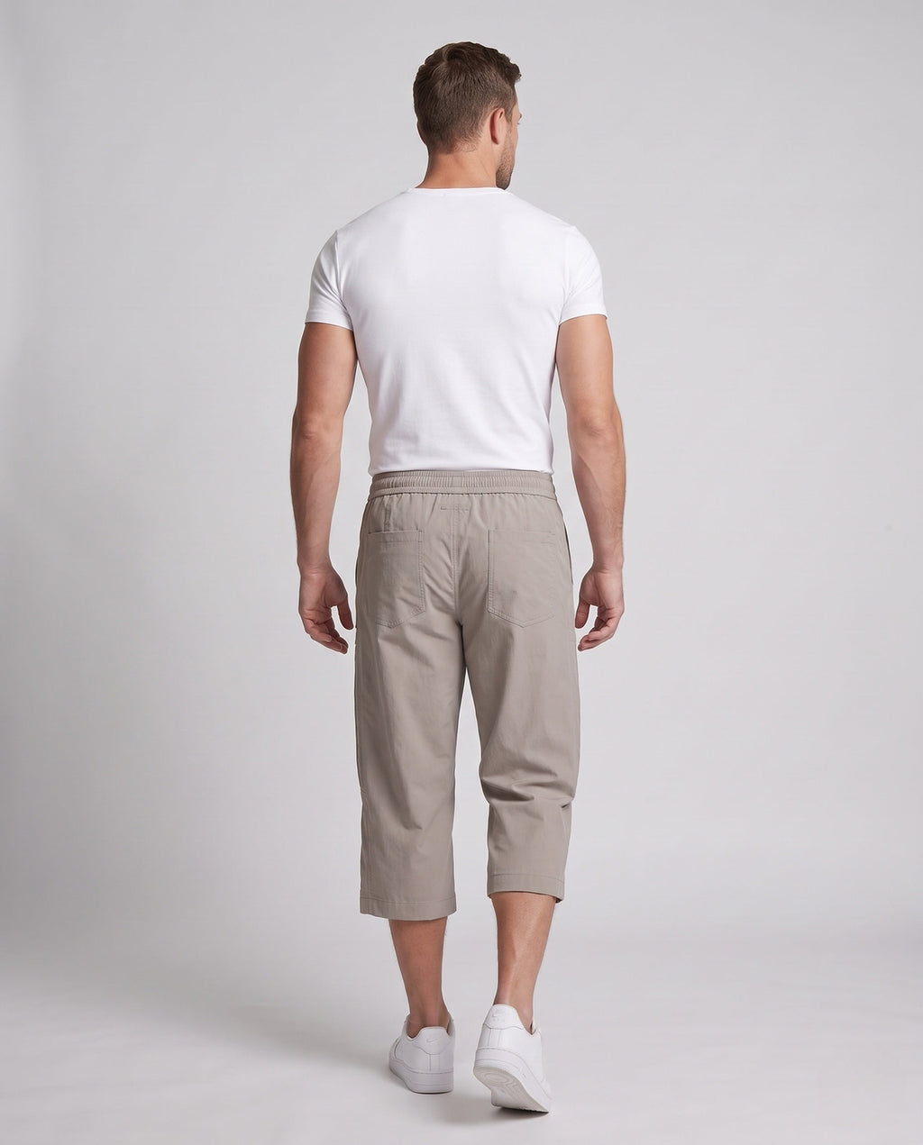 Men's cotton-blend casual shorts – alternate view