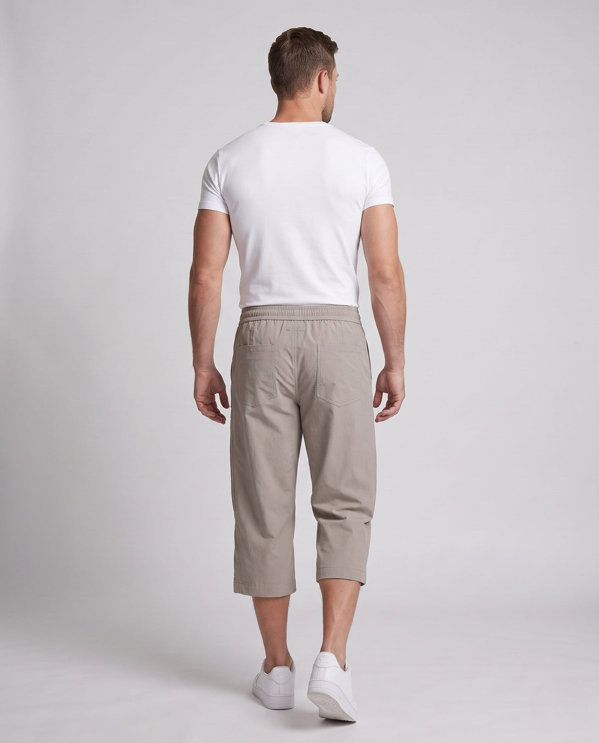 Men's cotton-blend casual shorts – alternate view