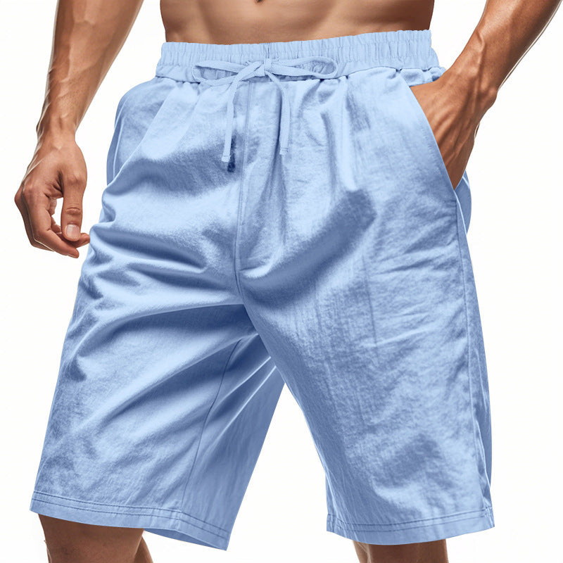 Men's cotton-blend casual shorts – alternate view