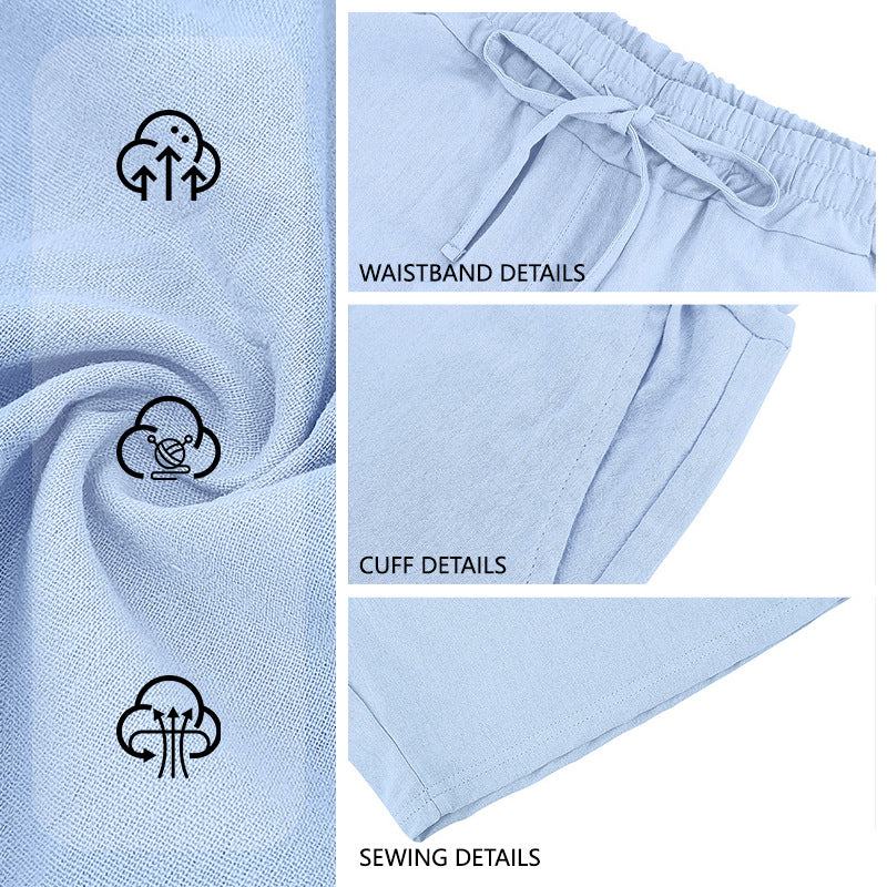 Men's cotton-blend casual shorts – alternate view