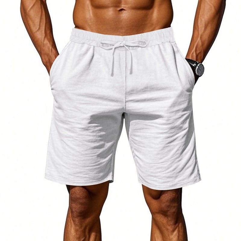 Men's cotton-blend casual shorts – alternate view