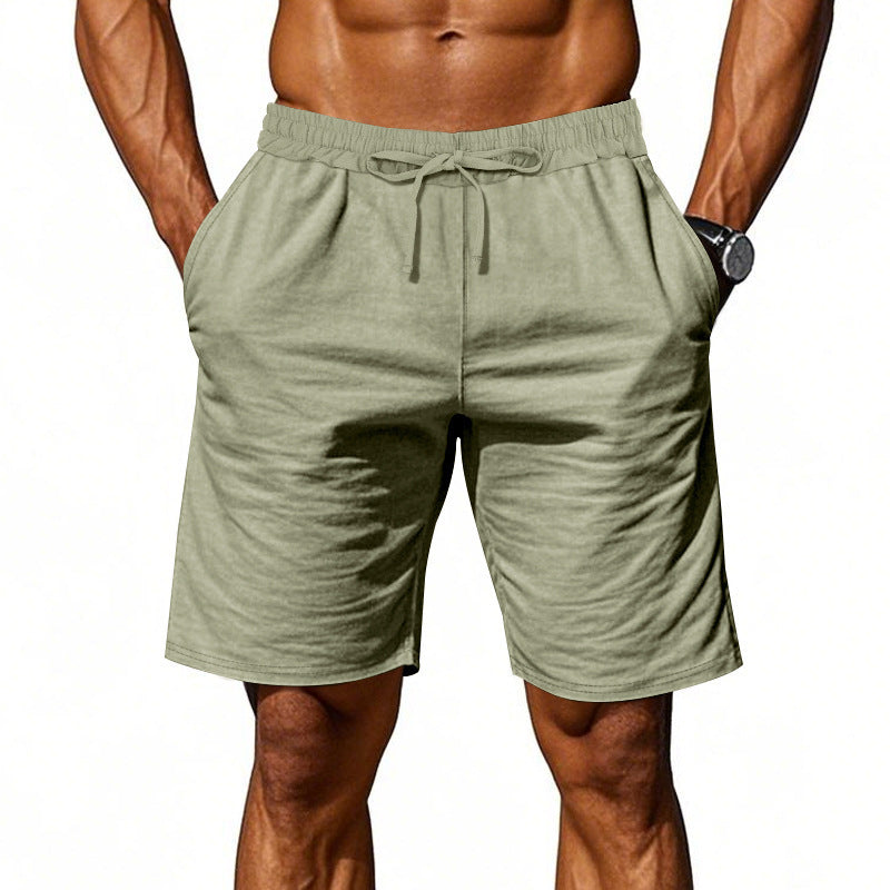 Men's cotton-blend casual shorts – alternate view