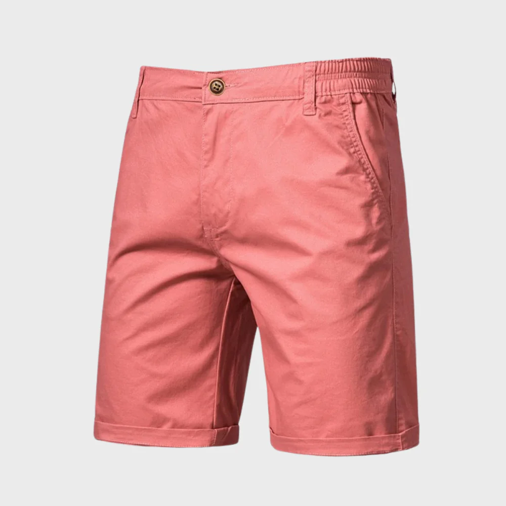 Men's Cotton-Blend Pull-On Chino Shorts
