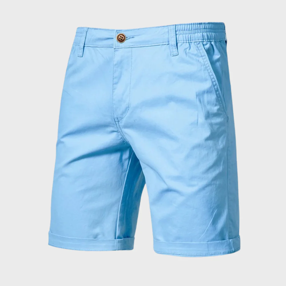 Men's Cotton-Blend Pull-On Chino Shorts