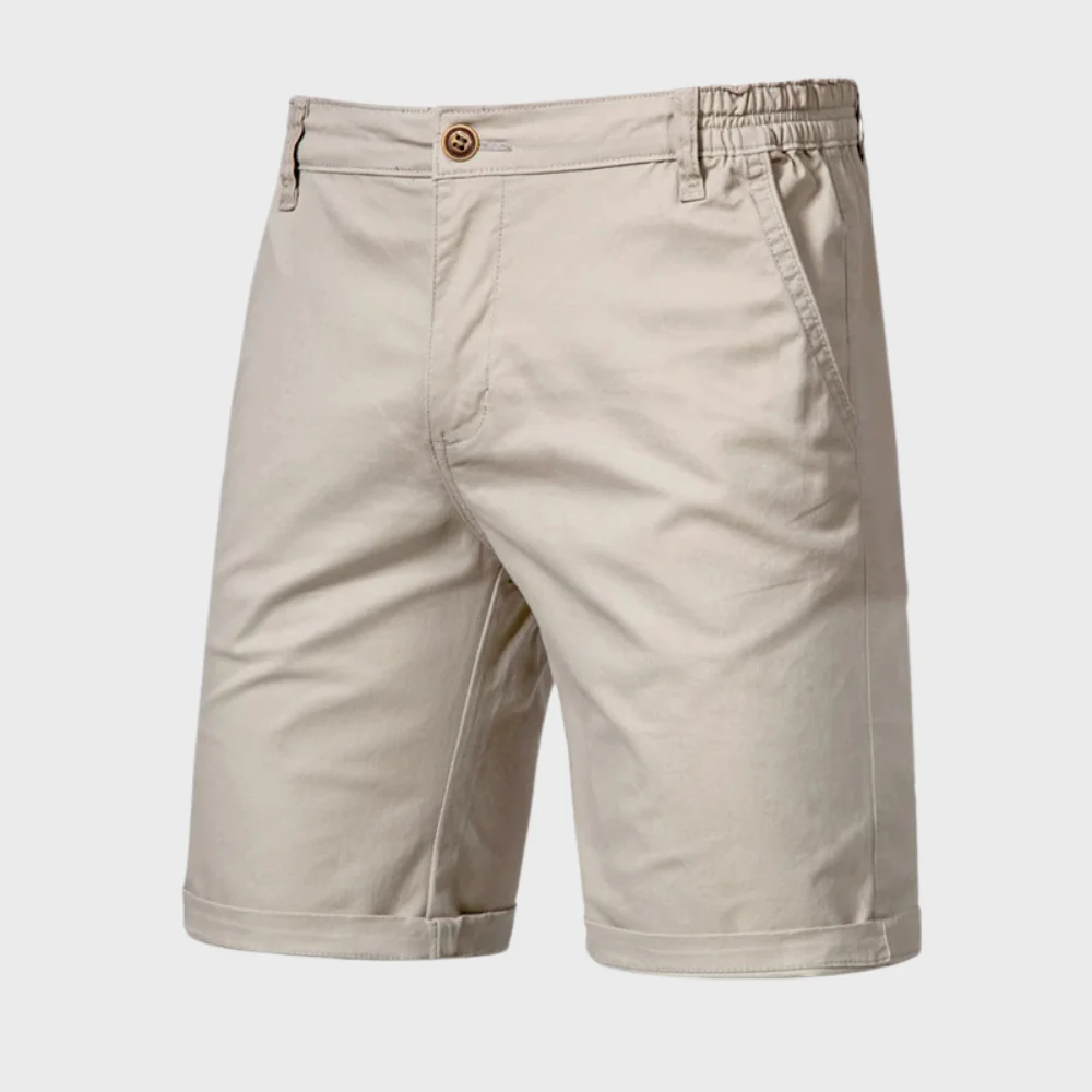 Men's Cotton-Blend Pull-On Chino Shorts