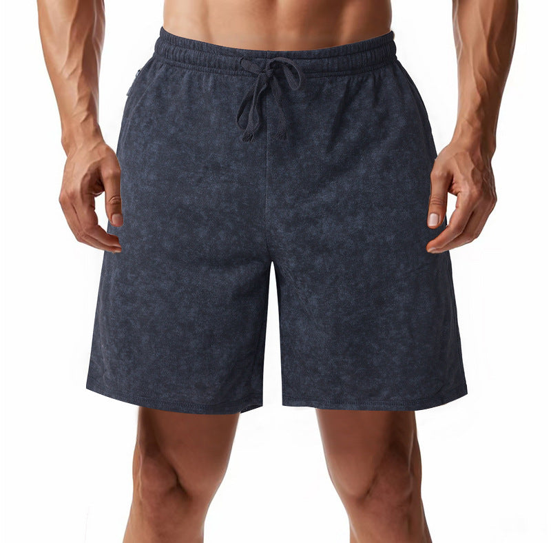 Men's Cotton-Blend Terry Shorts with Drawstring Waist