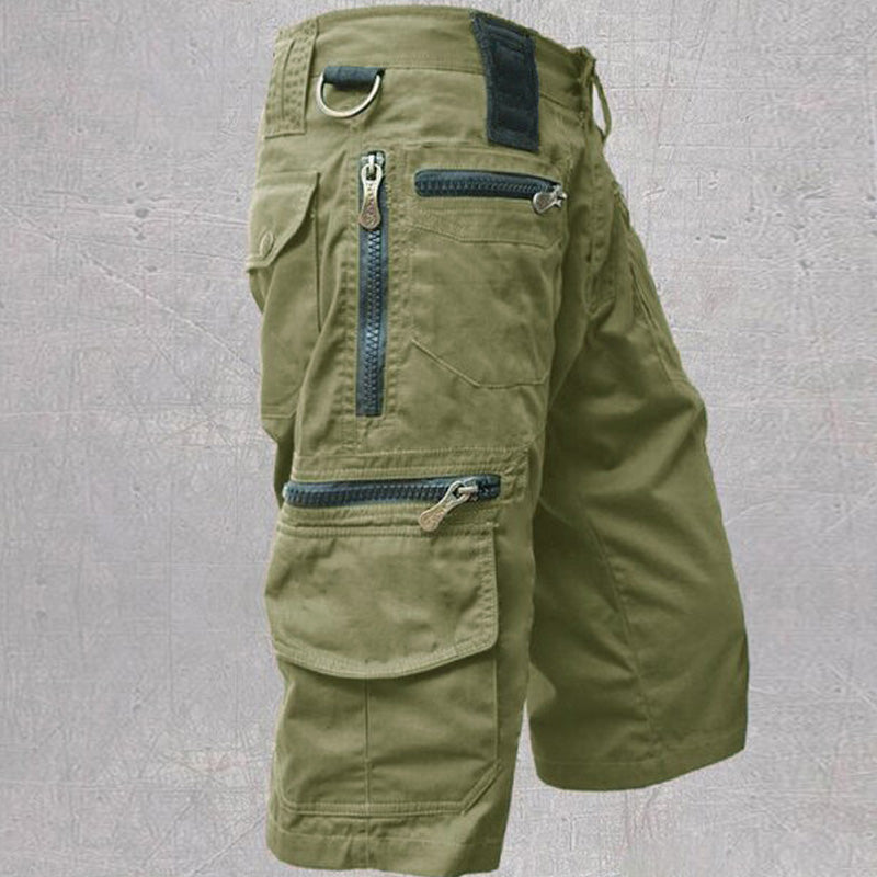 Men's cotton casual shorts – detail view