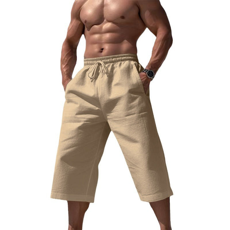 Men's cotton-linen Bermuda shorts – alternate view