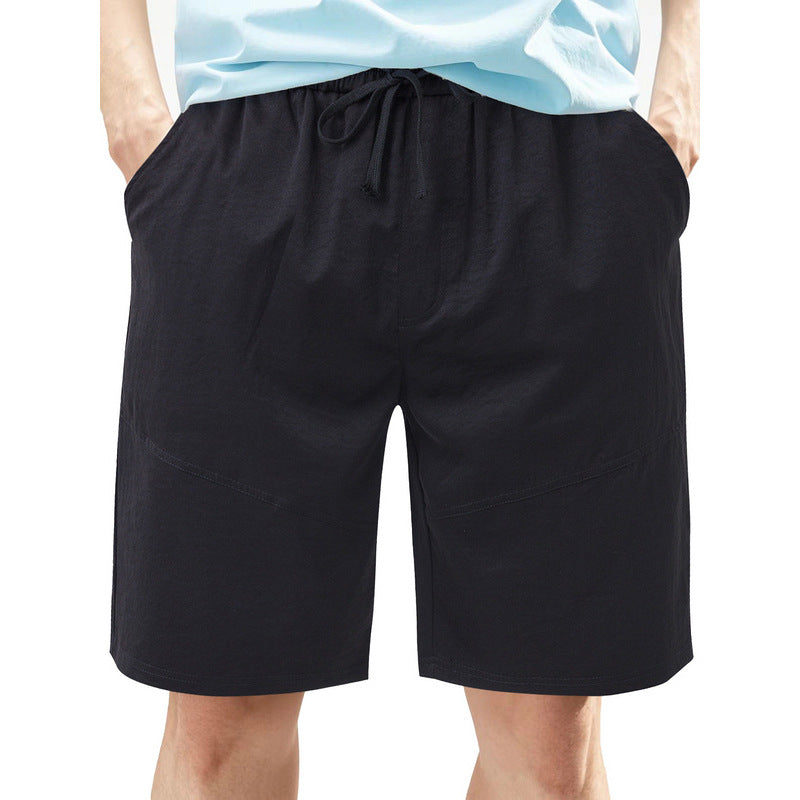 Men's cotton-linen drawstring shorts – alternate view