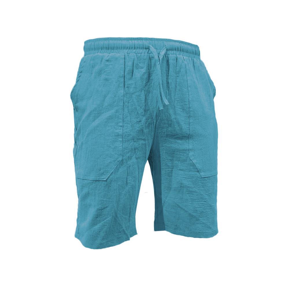 Men's crinkle cotton-linen Bermuda shorts – alternate view