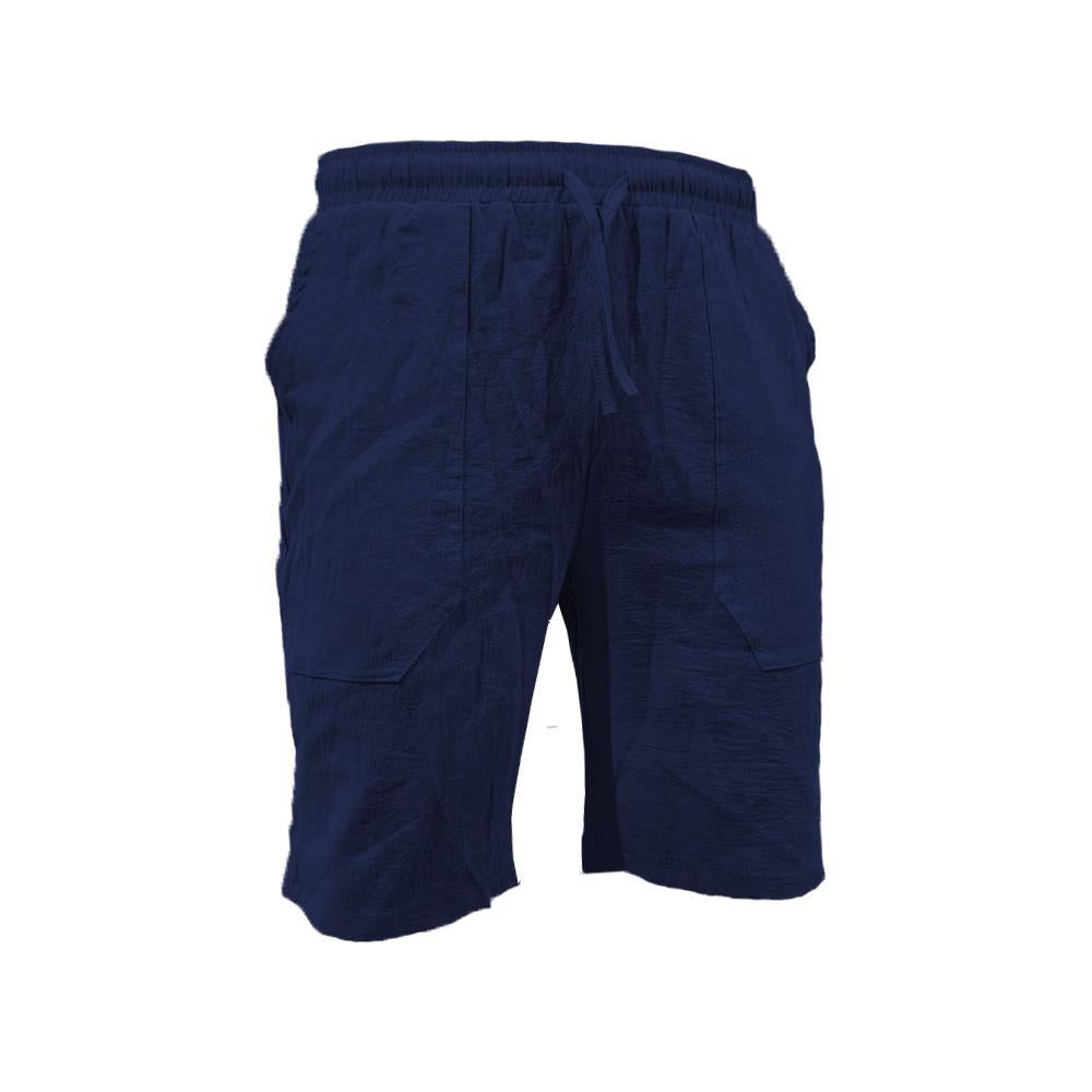 Men's crinkle cotton-linen Bermuda shorts – alternate view