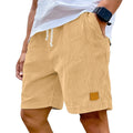 Men's Fine Corduroy Knee-Length Drawstring Shorts