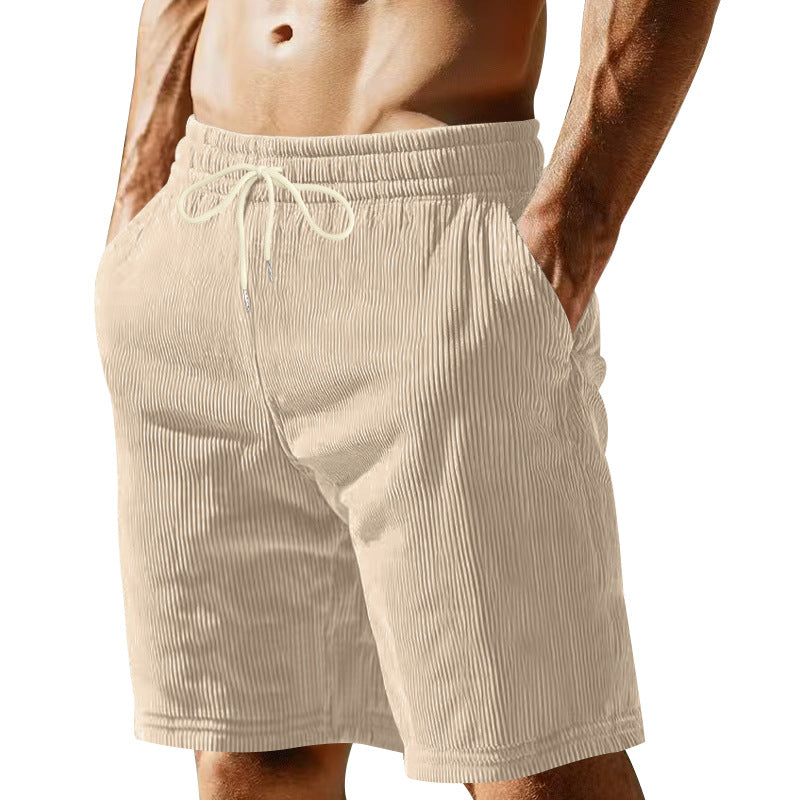 Men's textured Bermuda shorts – colour option