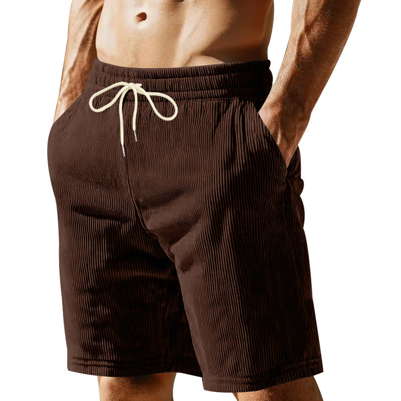 Men's textured Bermuda shorts – colour option