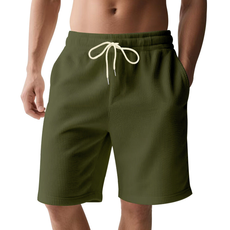 Men's textured Bermuda shorts – detail view