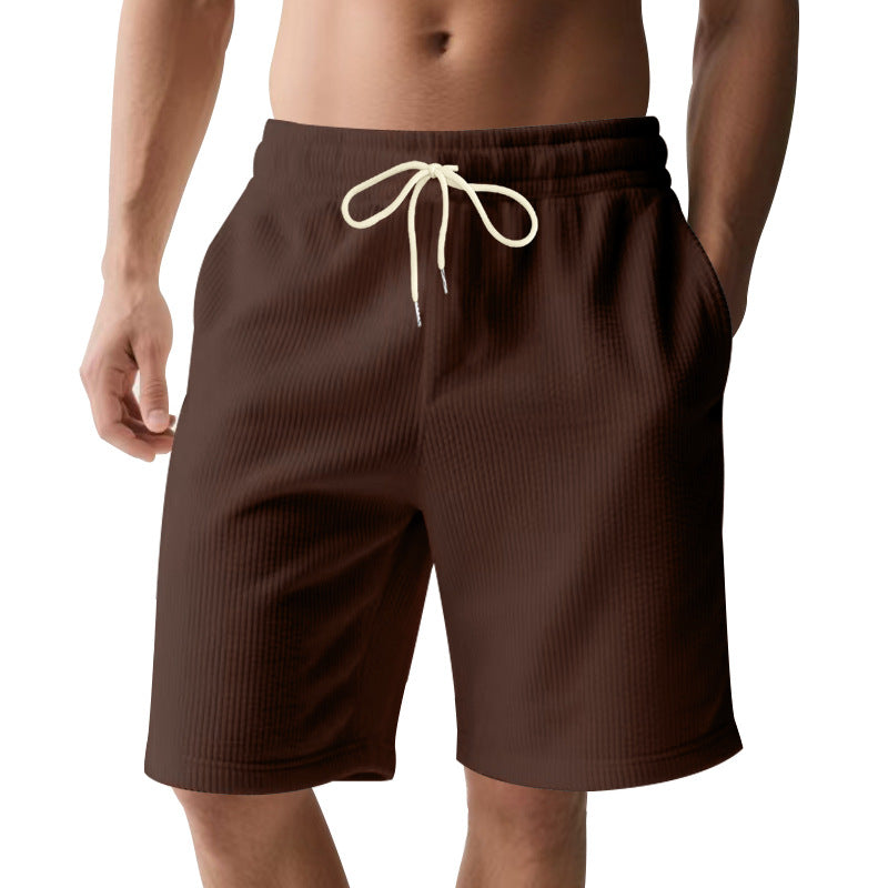Men's Fine Rib Texture Bermuda Shorts