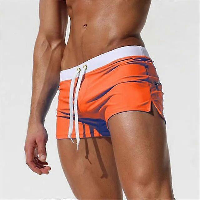 Men's Fitted Swim Shorts with Split Hem