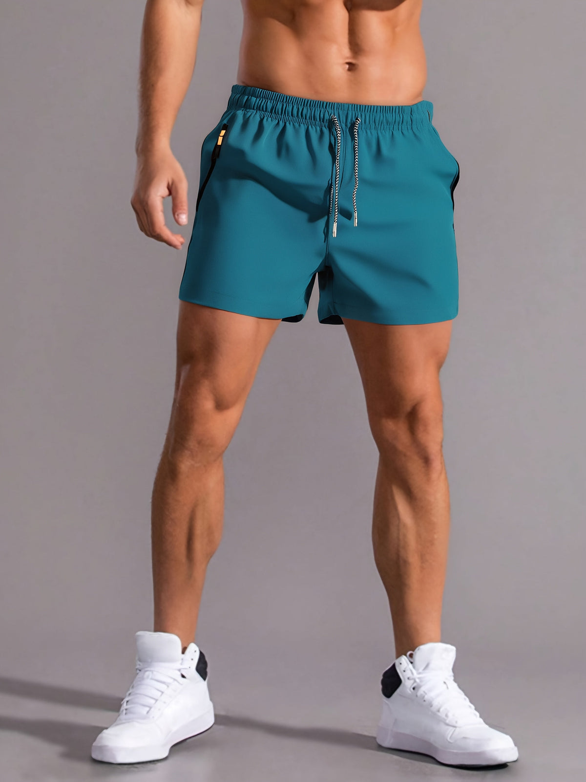 Men's Gym Shorts with Zip Pockets