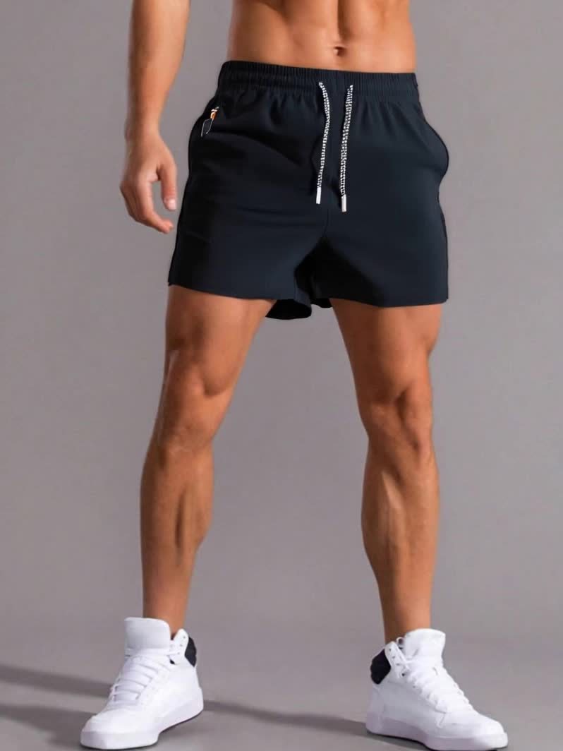 Men's Gym Shorts with Zip Pockets