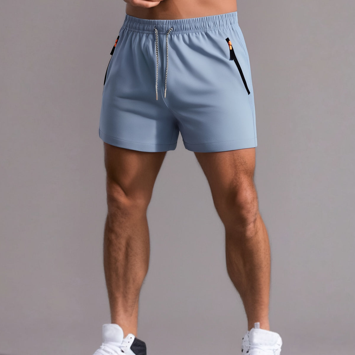 Men's Gym Shorts with Zip Pockets