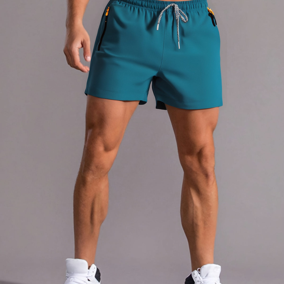 Men's Gym Shorts with Zip Pockets