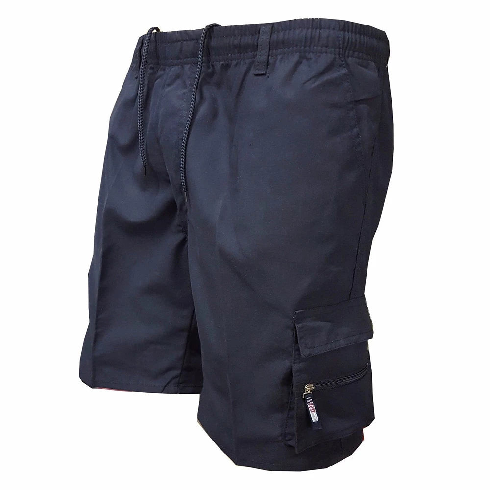 Men's Loose Fit Camo and Solid Cargo Shorts