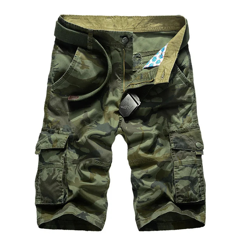Men's cotton cargo shorts – colour option