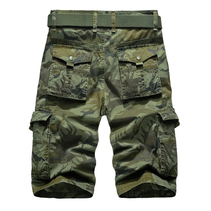 Men's cotton cargo shorts – colour option