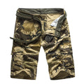 Men's cotton cargo shorts – detail view