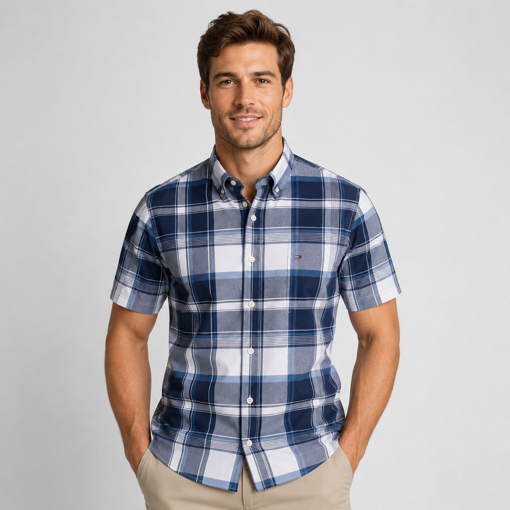 Men's Oxford short sleeve shirt – colour option