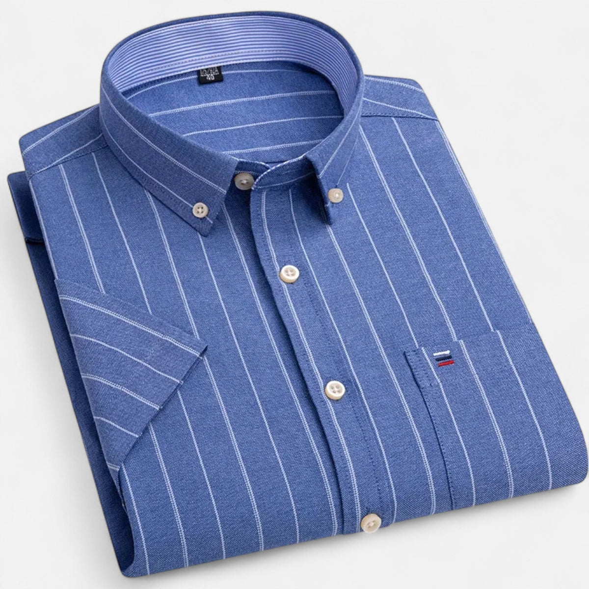 Men's Oxford Cotton-Blend Short Sleeve Shirt