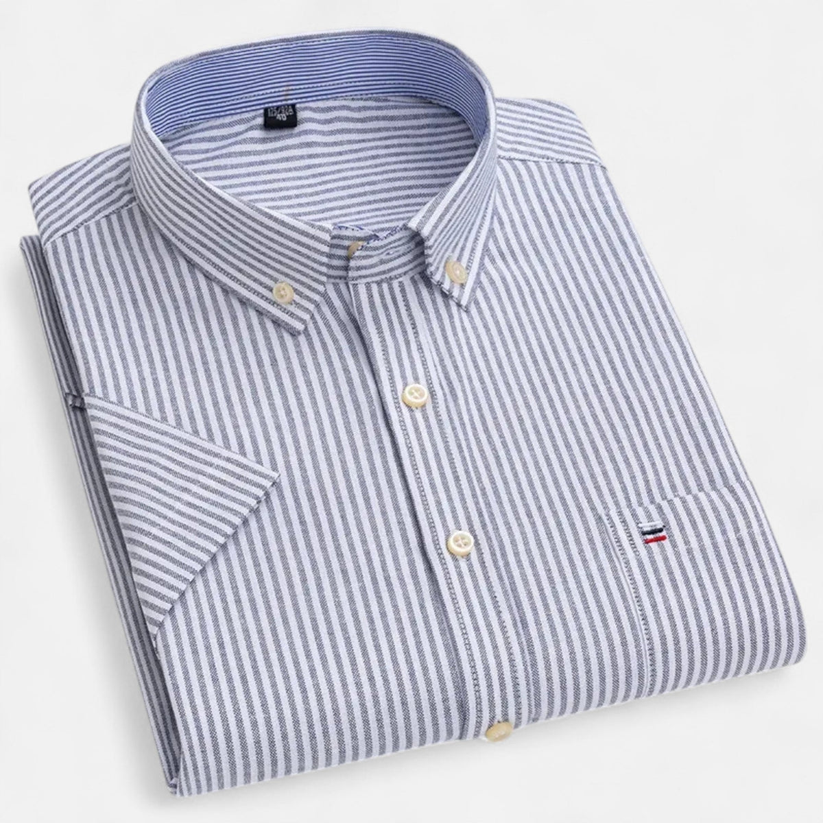 Men's Oxford Cotton-Blend Short Sleeve Shirt