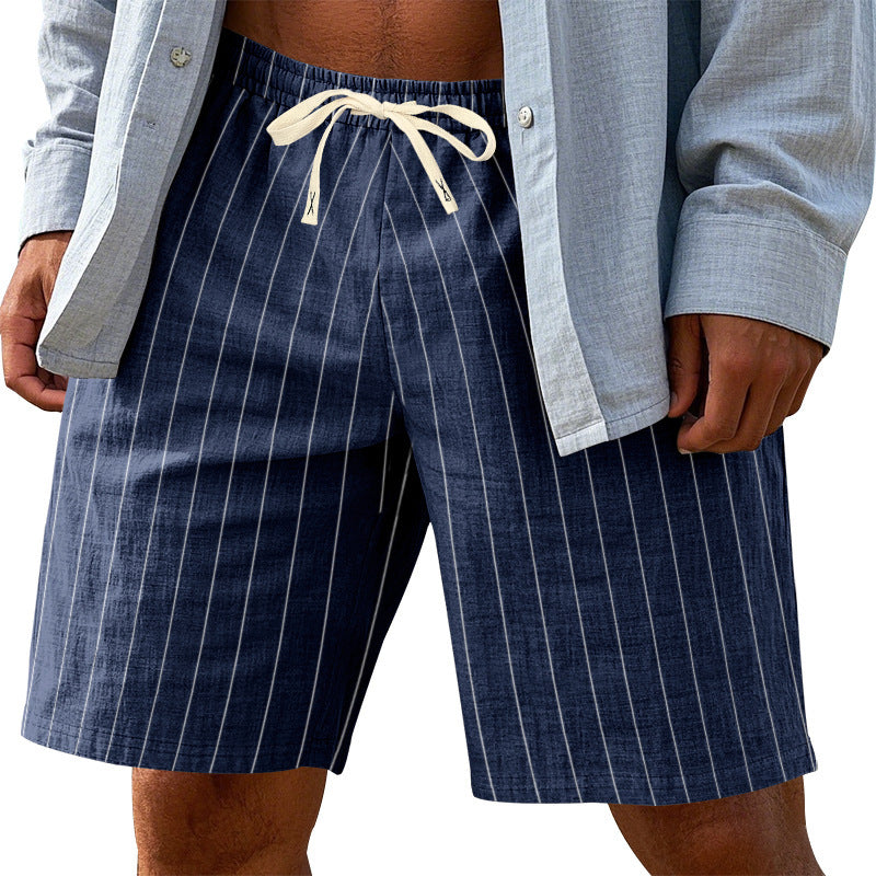 Men's pinstripe Bermuda shorts – colour option