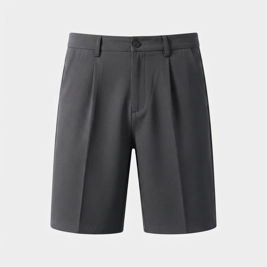 Men's pleated tailored shorts – colour option
