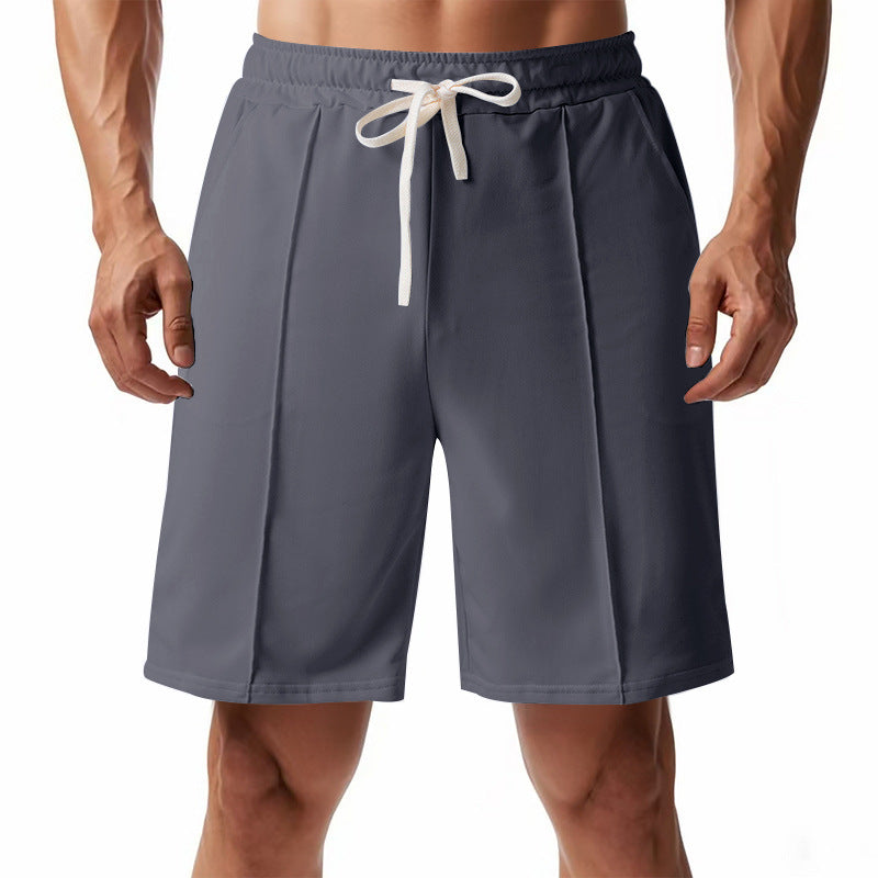 Men's Pressed Crease Bermuda Shorts with Contrast Drawcord