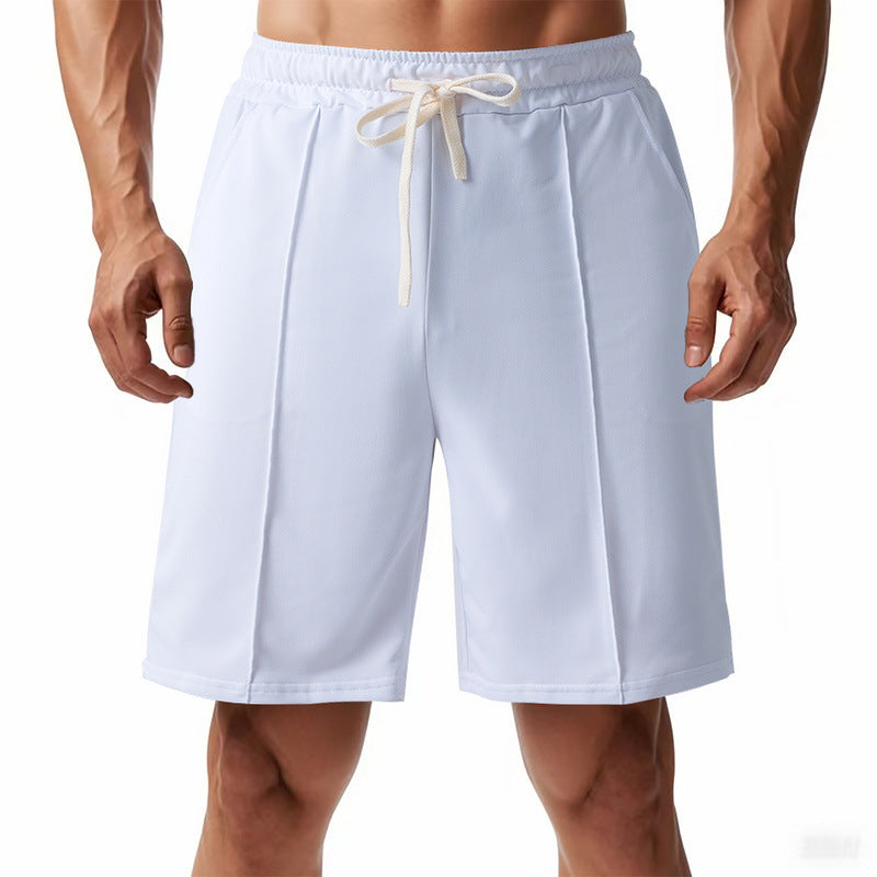 Men's Pressed Crease Bermuda Shorts with Contrast Drawcord