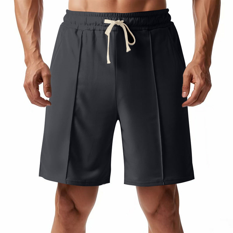 Men's Pressed Crease Bermuda Shorts with Contrast Drawcord