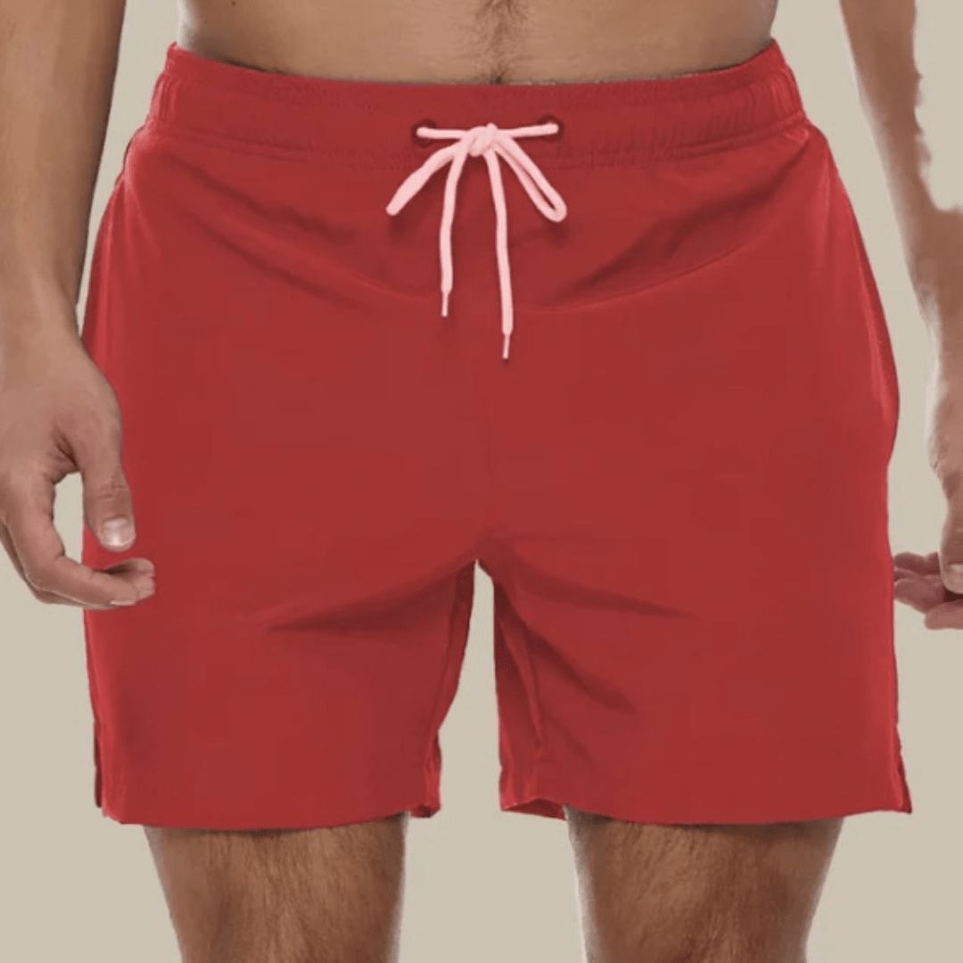 Men's Quick-Drying Mesh Lined Swim Shorts