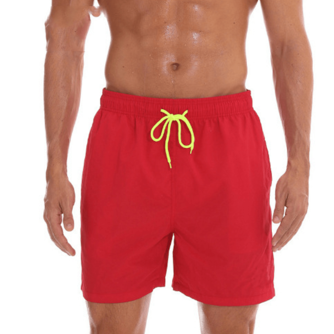 Men's Quick-Drying Mesh Lined Swim Shorts